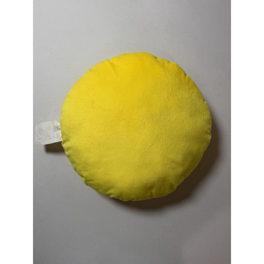 Emoji Yellow Pillow Sunglasses Crooked Smile 13 Inch Stuffed Plush Toy - Picture 2 of 4